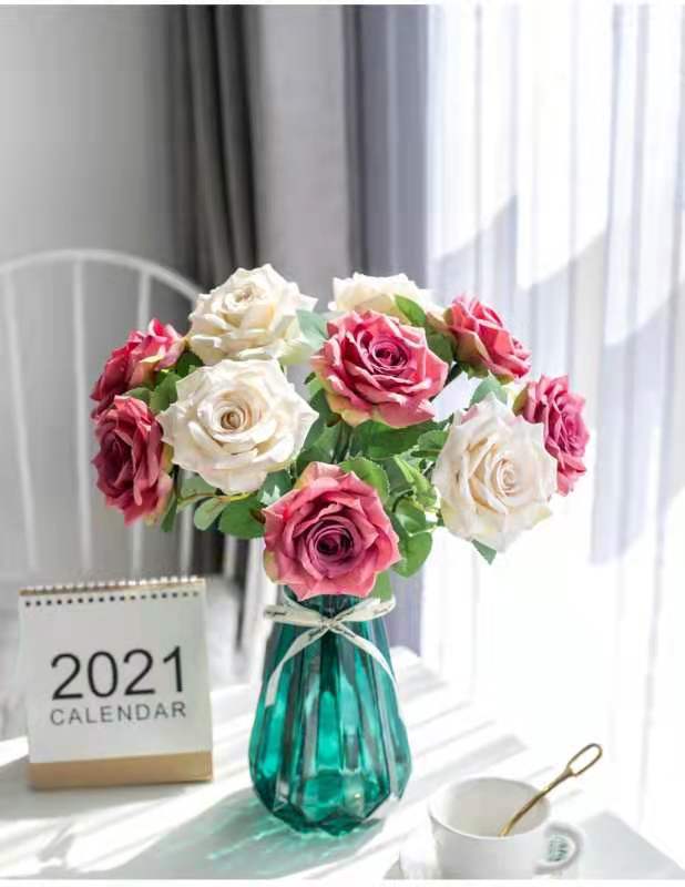 A single rose with a realistic touch detail image 6