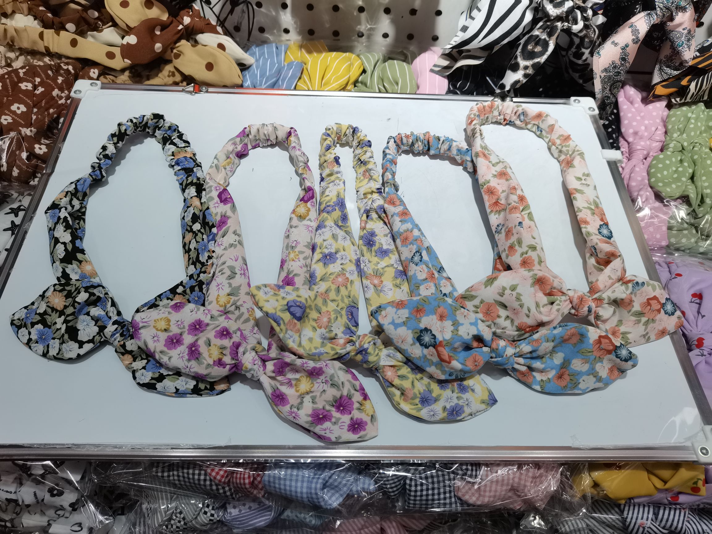 浩浩饰品2022年新款网红暴款花花头带兔耳朵发圈头饰