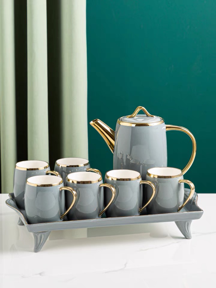 Yongsheng Nordic Teapot and Teacup Set, modern, simple and creative style Application Scenario