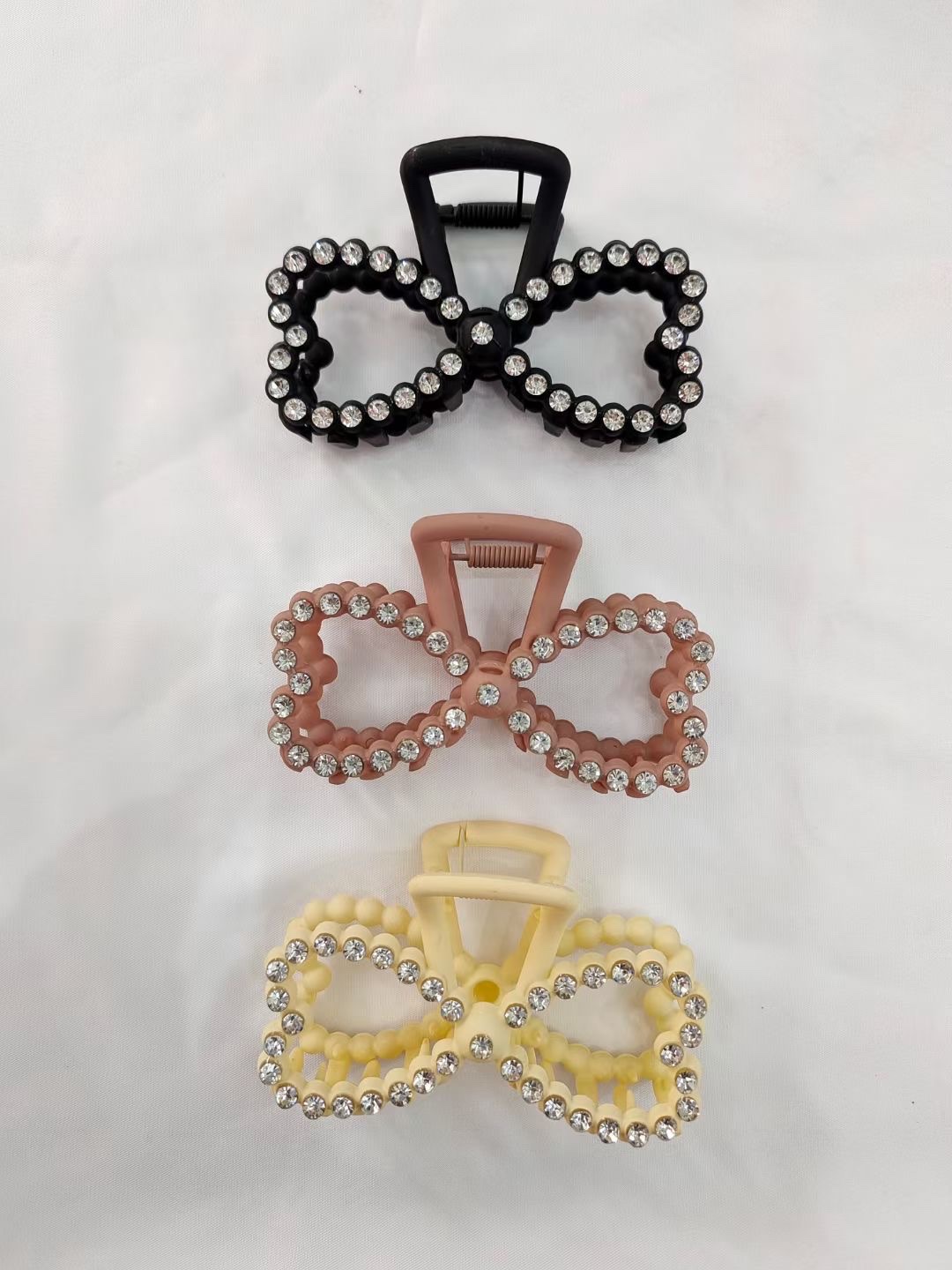 网红爆款/镶钻抓夹/橡皮漆抓夹产品图