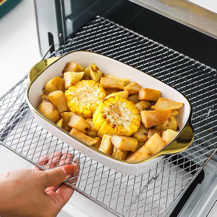 The Yongsheng high-end double-ear baking tray is available in the ins tableware oven Item Picture