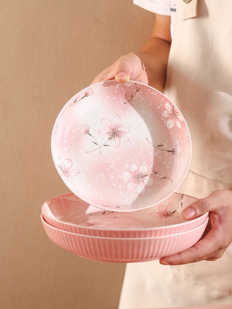 Yongsheng InS-style Japanese-style bowl and plate set