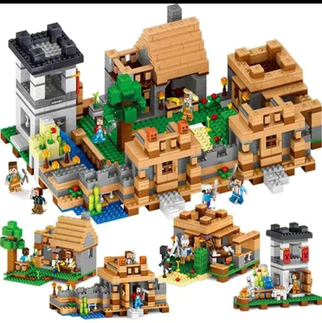 Minecraft Lego Building Puzzle Compatible LEGO block toys, mechanisms, caves, children, boys, small pieces Item Picture