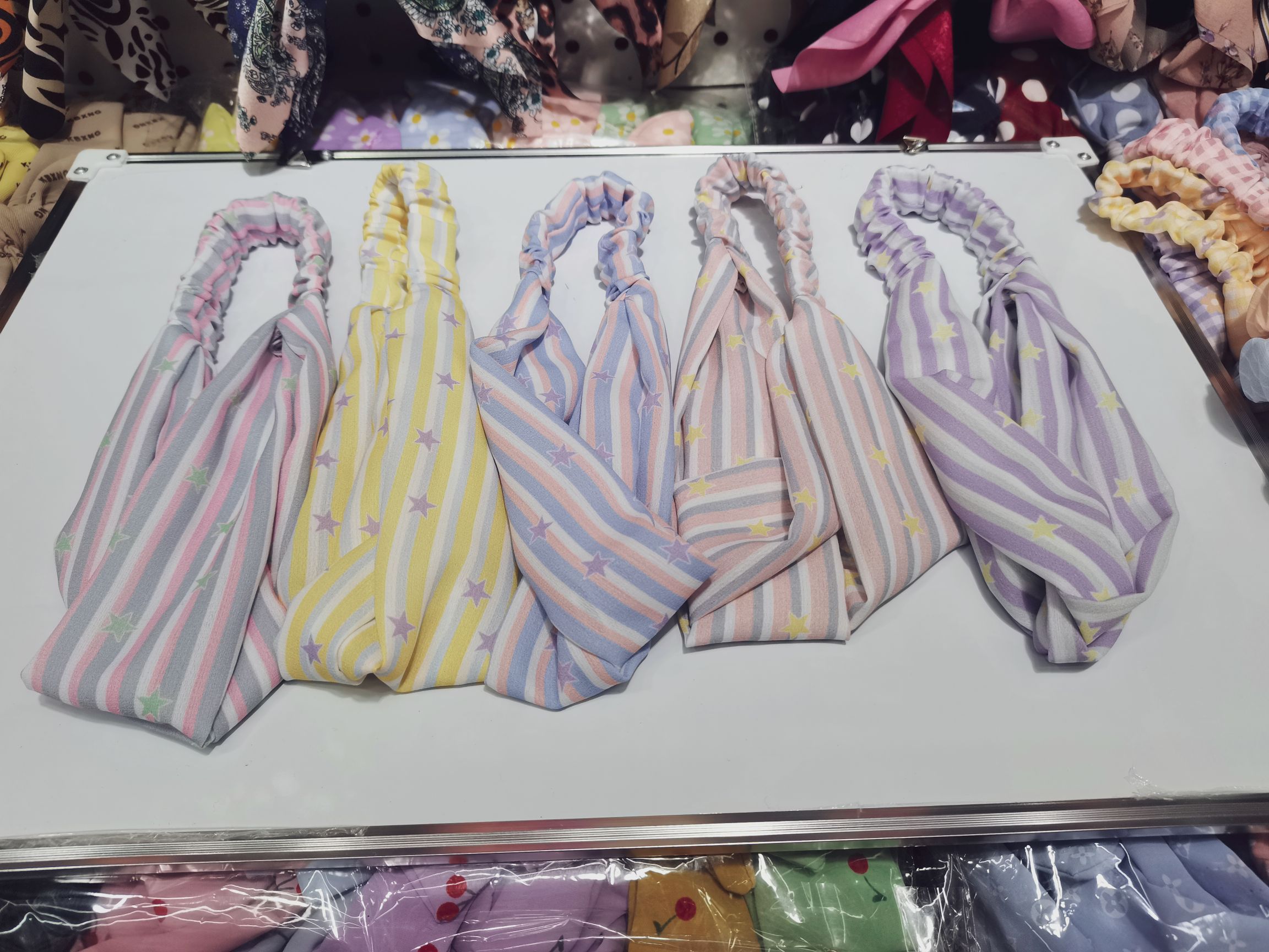 浩浩饰品2022新款网红暴款小星星交叉发带头圈头饰