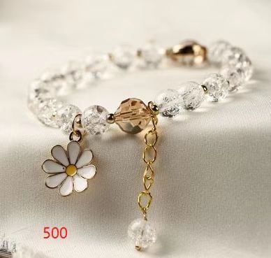 Daisy bracelet in Hu LAN color, fashionable and versatile, Hongtao Accessories A - 0028 Application Scenario