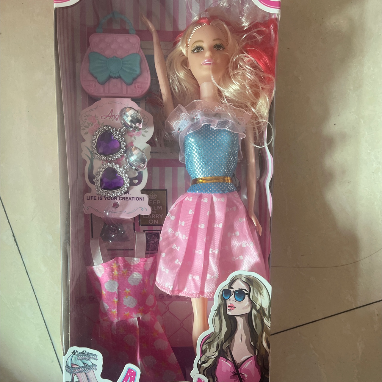 Earring doll set with accessories, solid dolls, random hair. Doll mix style, random. Welcome both new and old customers to make your purchase Application Scenario
