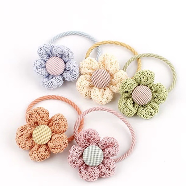 蕾丝花5色小花五瓣花现货发饰不易头饰配件