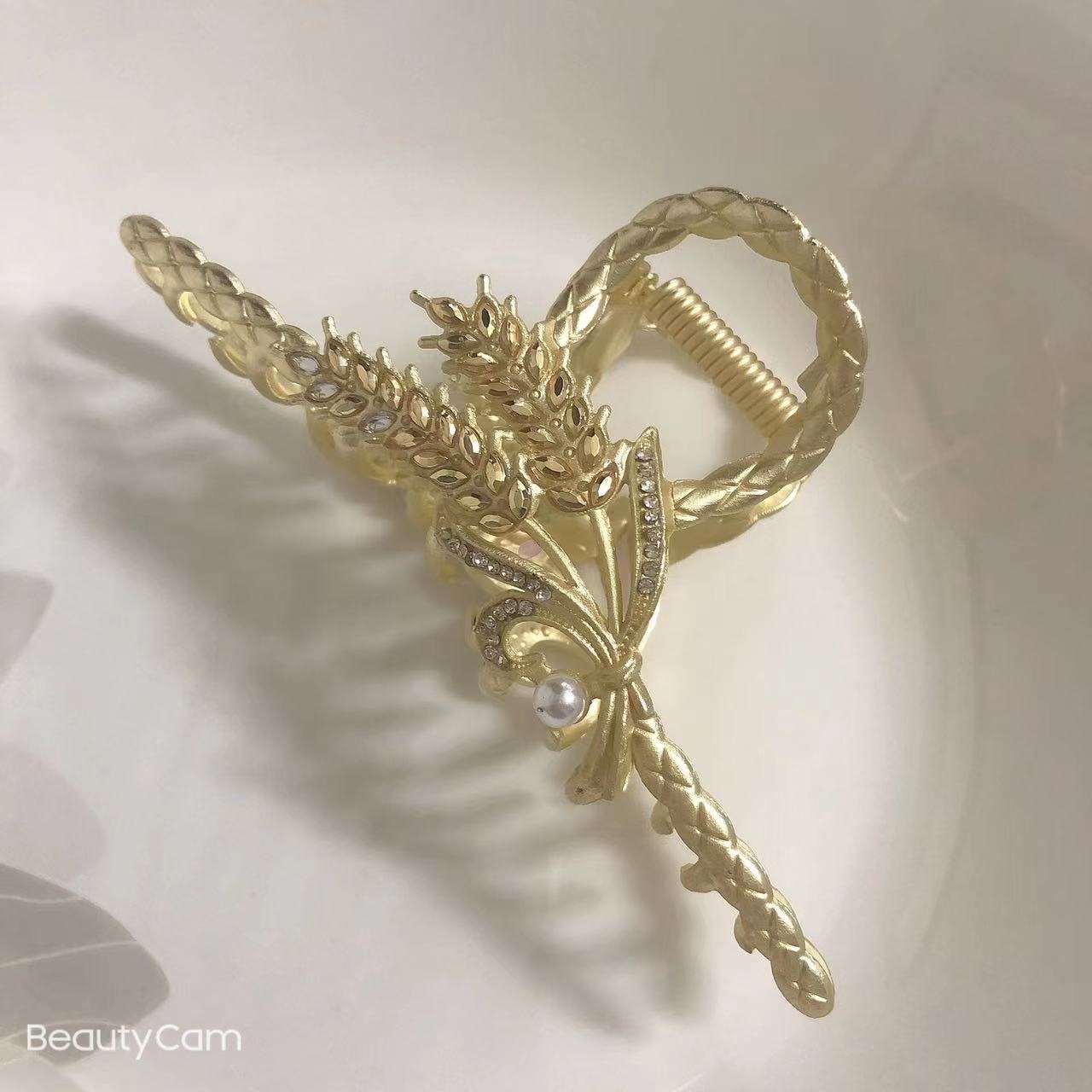 闻悦饰品发夹厂家直销麦穗鲨鱼夹