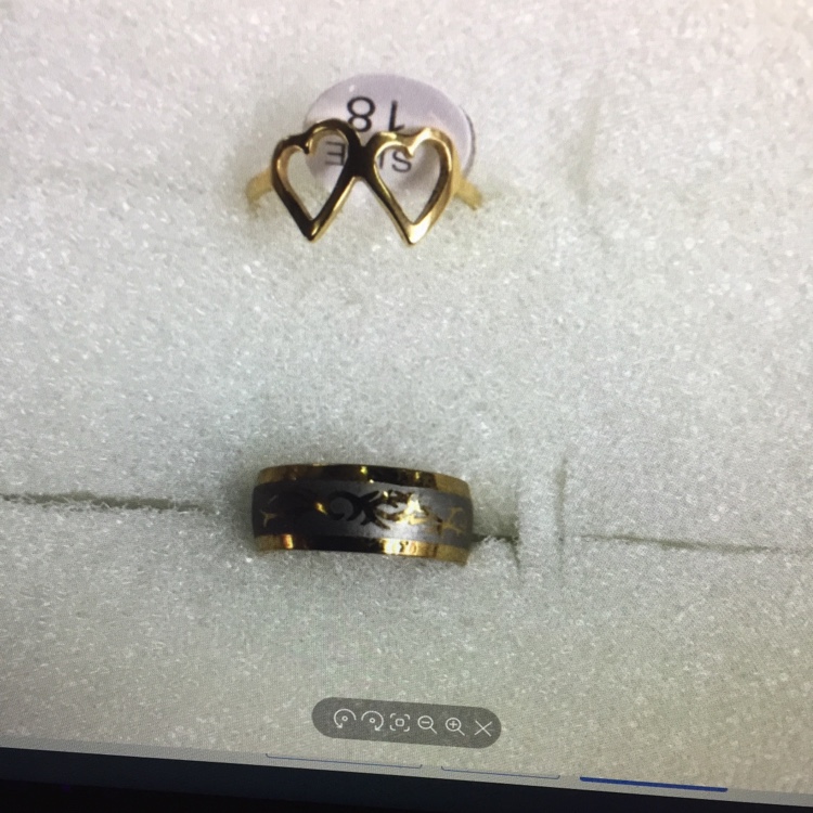 Cheng jie ornamentos 871 material de acero inoxidable anillo oro calado diseño con estilo único encanto tendencia de moda casual temperamento elegante Application Scenario