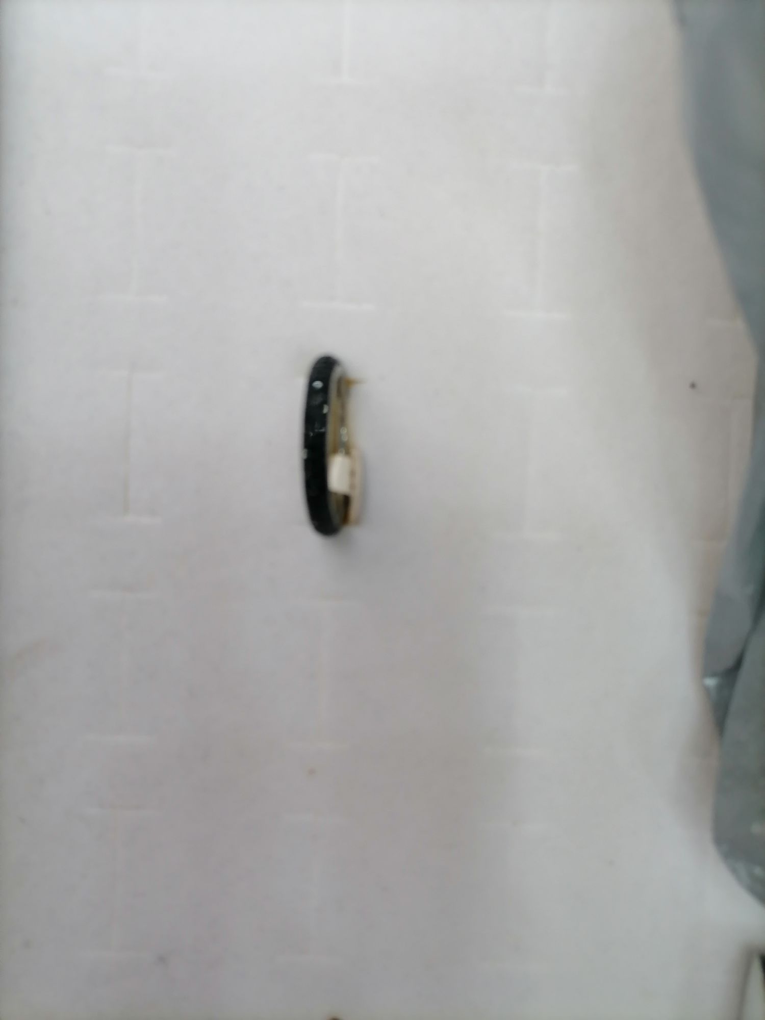 Titanium steel black diamond ring with diamond, Red Star Jewelry 033-101