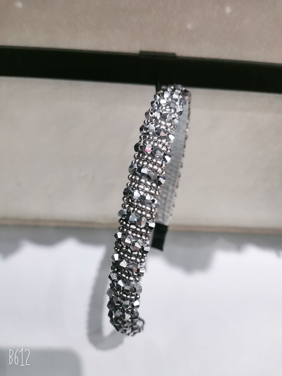 New European and American Baroque crystal headband, small sponge fine-edge headband, Korean water diamond beaded hair accessory for women detail image 3