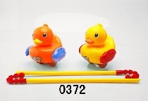 Children's walking lessons: Hand airplane push toys, wheel push AIDS, push fun, single pole learning to walk with a bell, tongue sticking out 0372 Item Picture