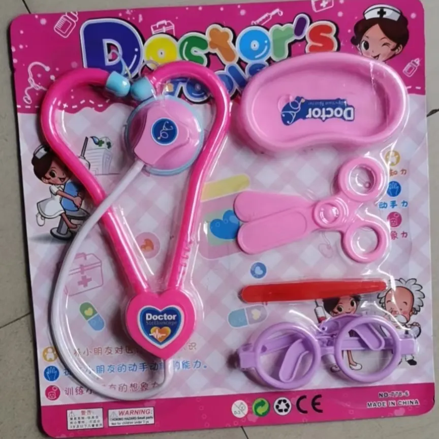 Pasar el hogar pequeño aparato médico conjunto de juguetes tarjeta de succión juguetes de rol fabricantes al por mayor details Picture