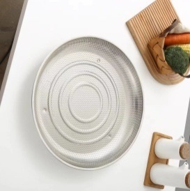 不锈钢冲孔滤盘加厚食品晾晒网筛盘沥水滤盘滴水洗菜盘圆形蒸饭盘