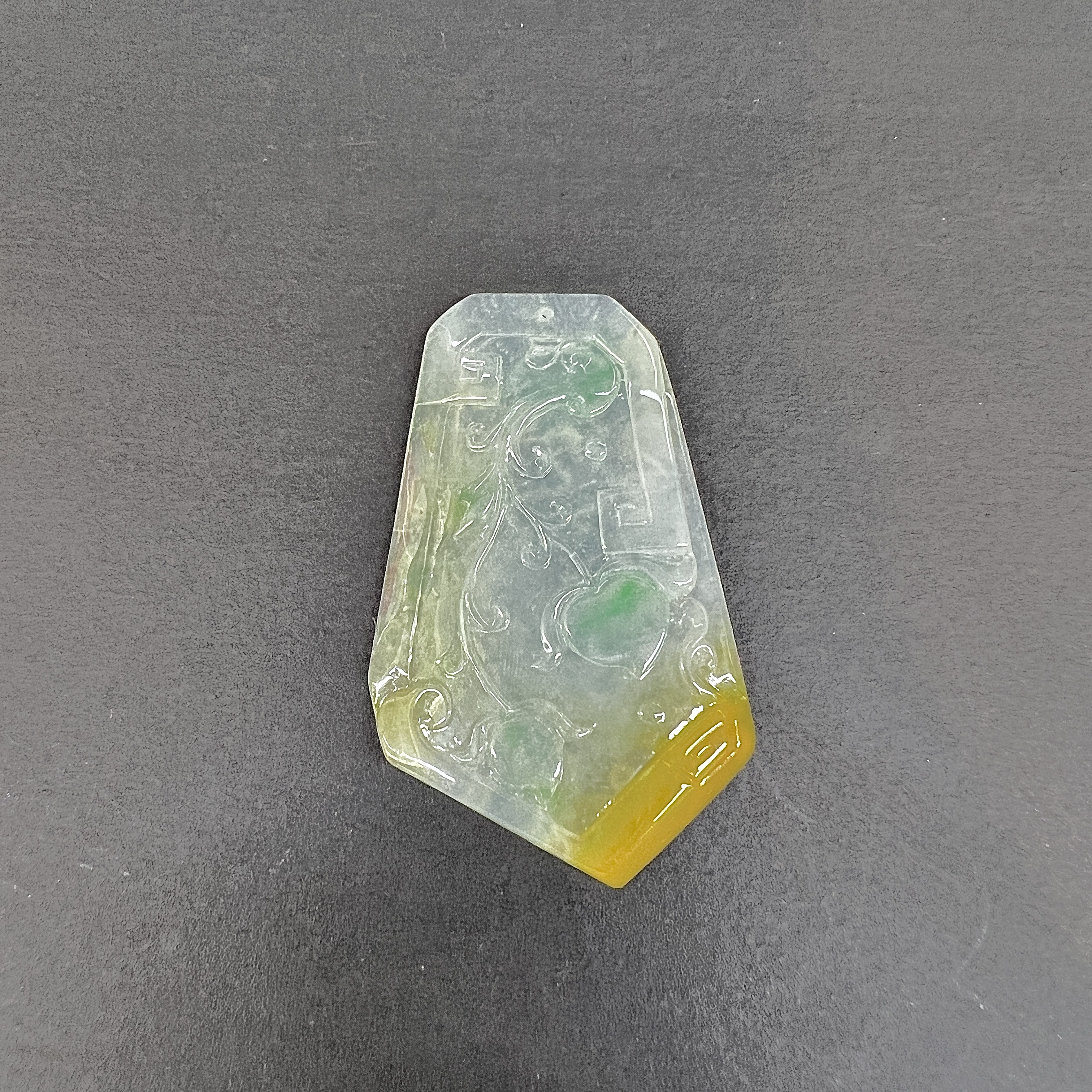 【 Oriental Jade 】 Natural Burmese jadeite A-grade longevity peach color pendant, jadeite necklace, jade jewelry