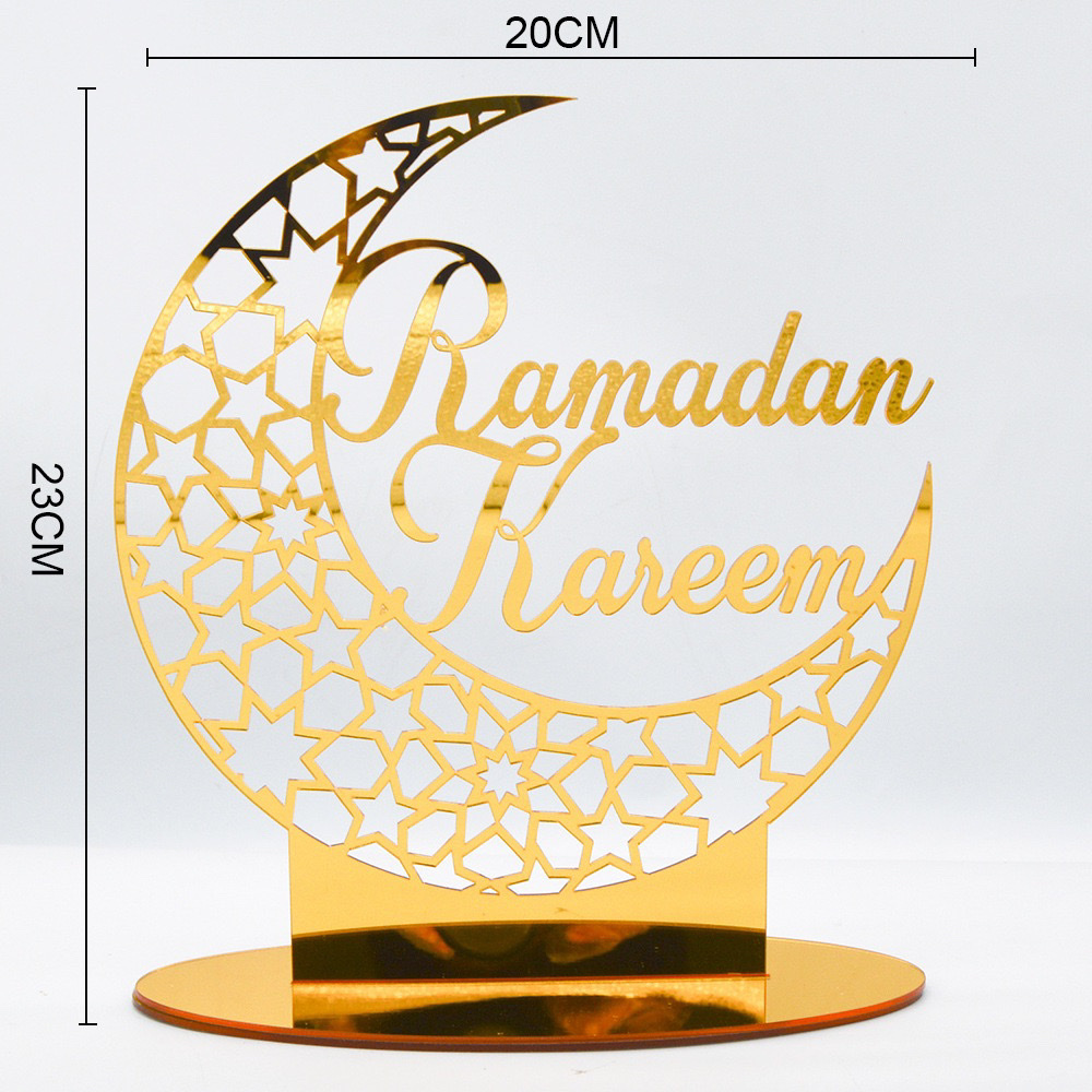 【 Imperial Tea 】 Muslim Mirror Stickers Ramadan Mirror Wall Stickers Decorative Stickers G1-2 Specification image