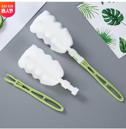 Item No. : 210 New Tile Brush, Cleaning Brush, one-card set, single handle, + replacement of 2 brushes, no glue, more environmentally friendly product. Available in 6 colors, and specific colors can also be specified detail image 9