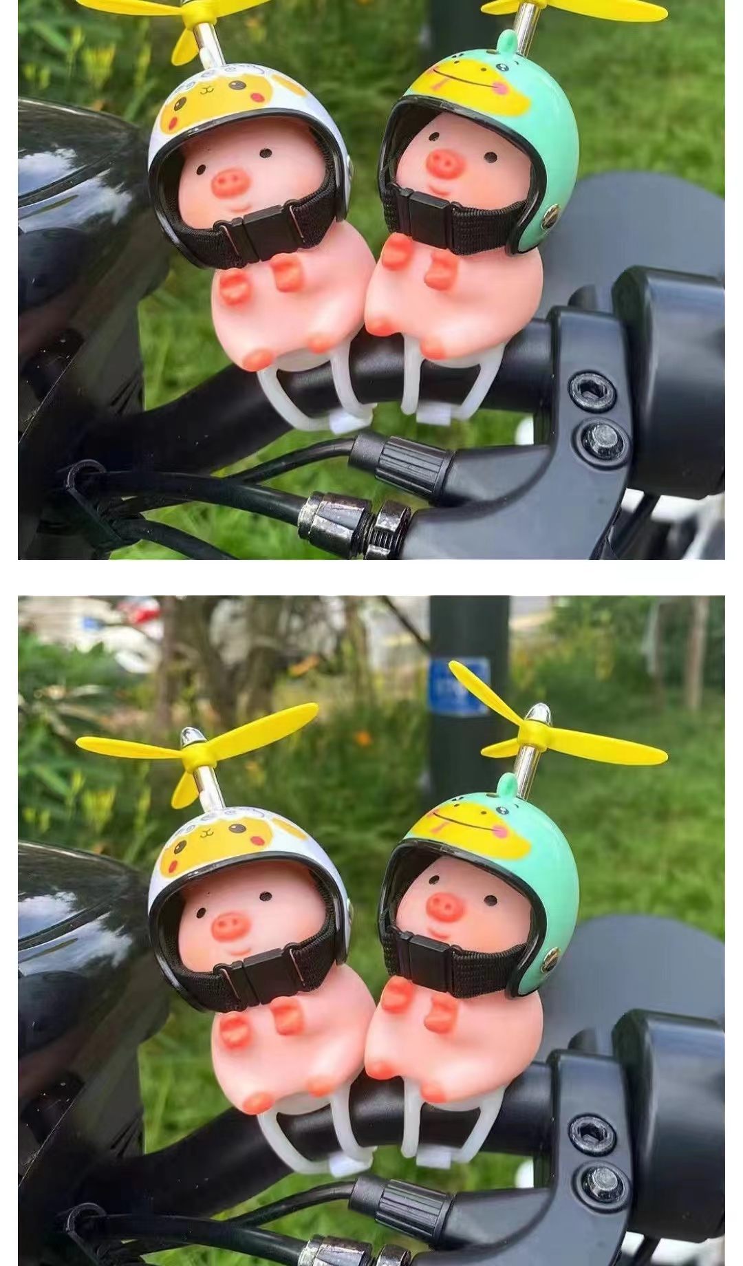 破风鸭/头盔竹蜻蜓/摩托车摆件细节图