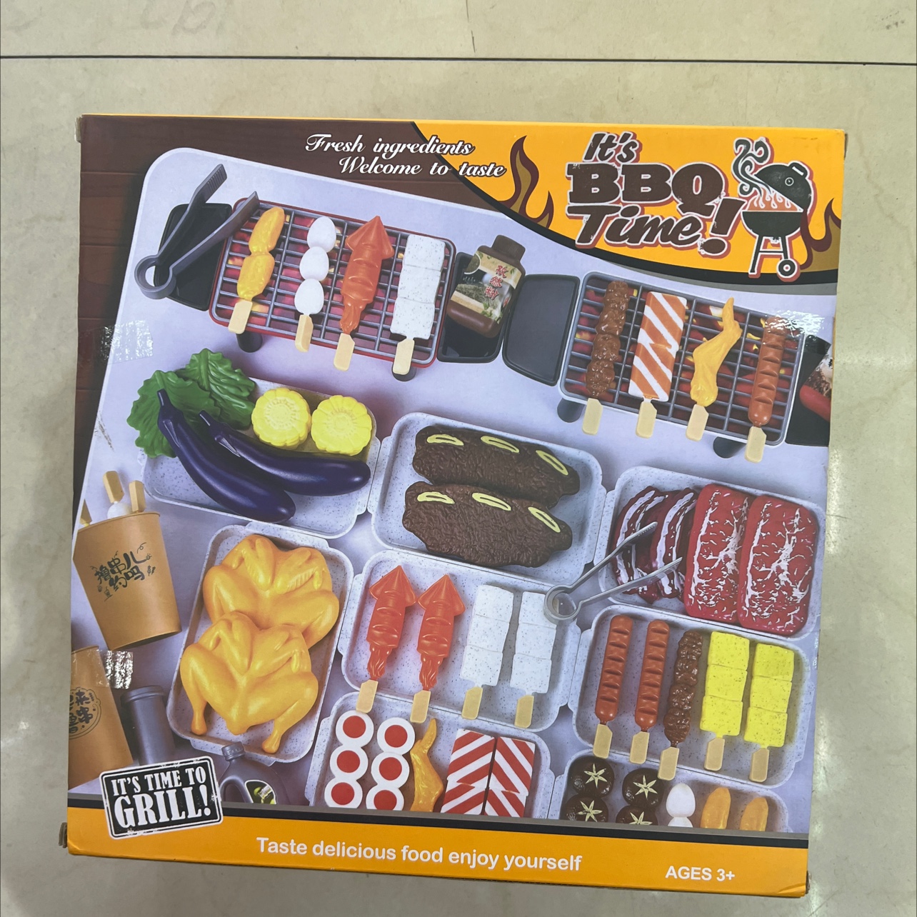 Jinpeng Toys Kindergarten Children's House Play Toys for Boys and Girls Barbecue Kitchen Toys 80-piece set 20C1 Specification image