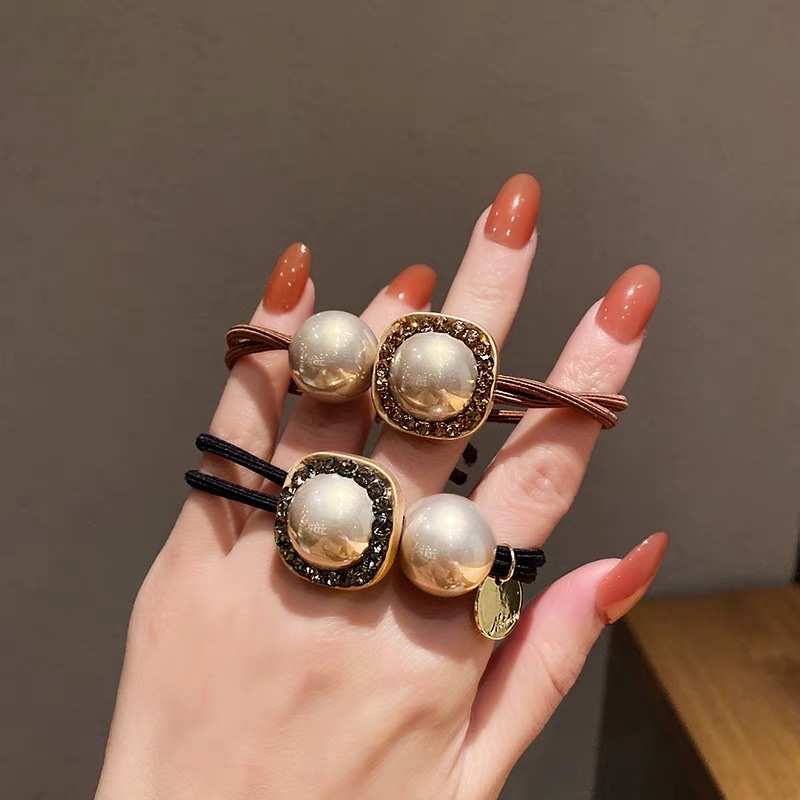 Emiya retro rabbit hair tie, female Internet celebrity Instagram hair tie, hair band, hair band, simple and elegant Korean hair accessory 033 details Picture