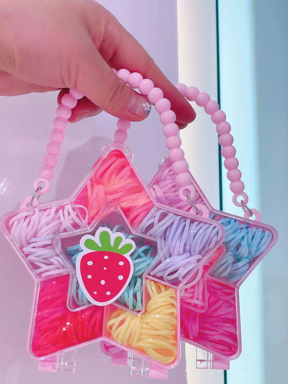 Korean-style small rubber bands that don't damage hair, thickened disposable hair ties for girls, adults, and colorful hair accessories for children Specification image