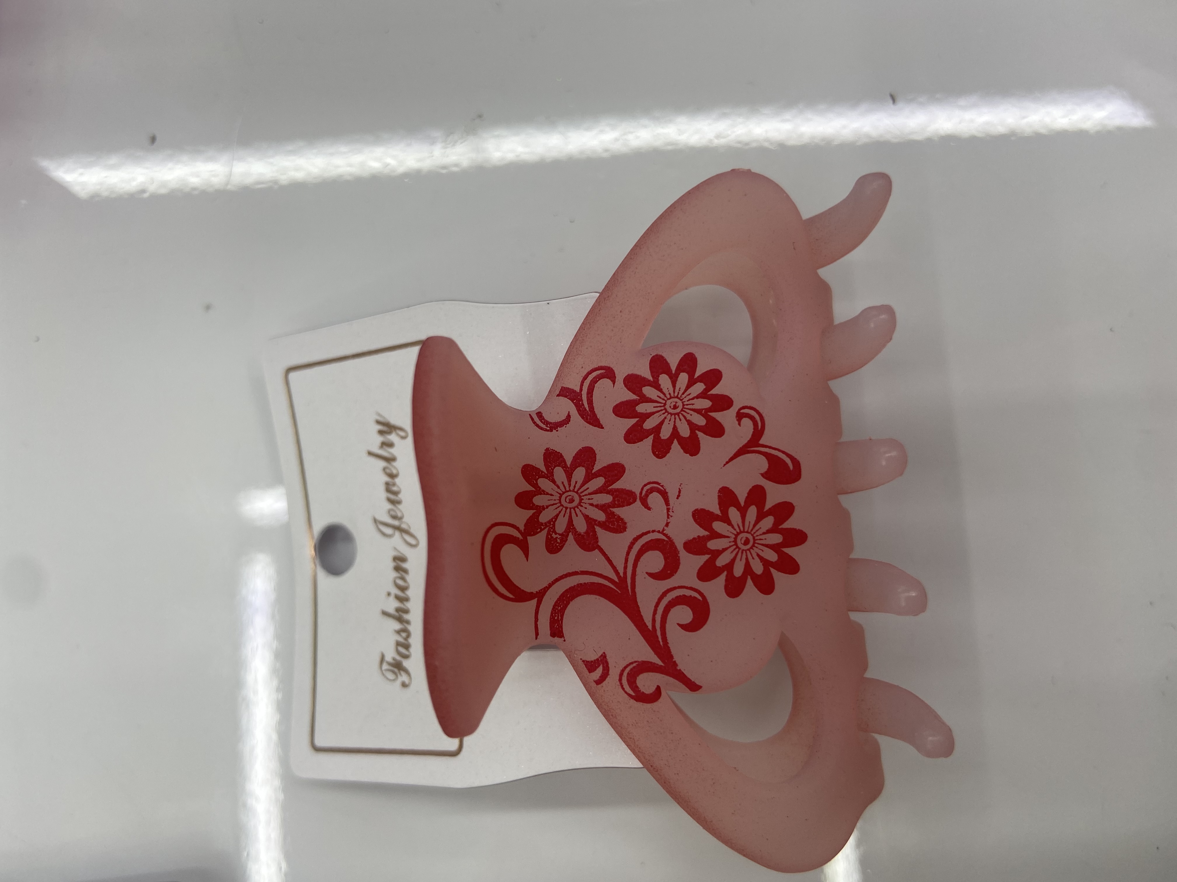 New printed plastic material matte grab hair clip, simple keel hair claws, Hua Hin accessories 115