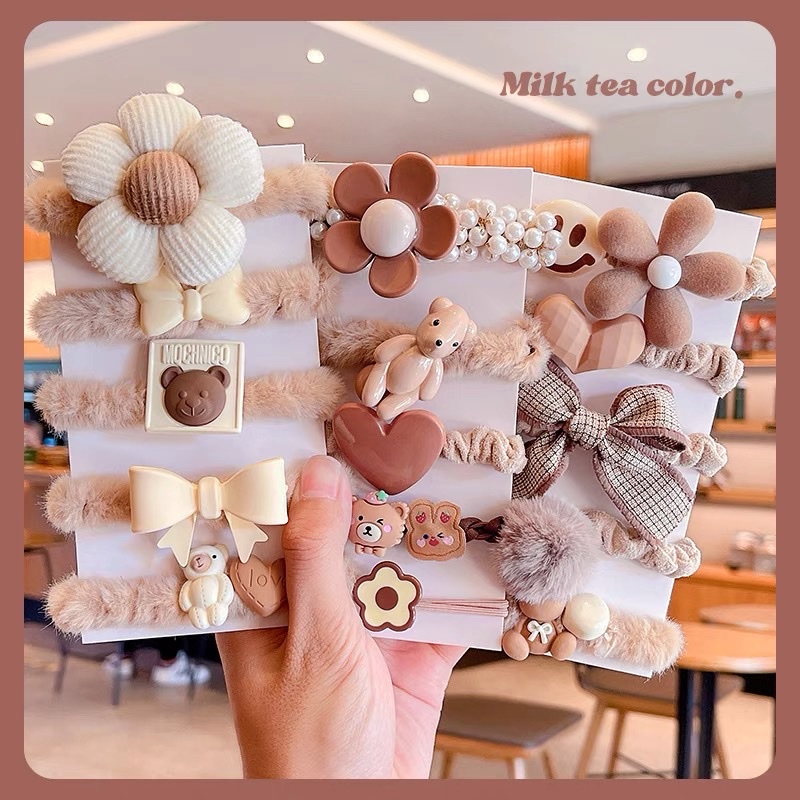 Emilia Bow, Large intestine hair band, cute hair band, girls' hair tie, summer retro ins, Korean hair tie, hair band, rubber band 040 details Picture