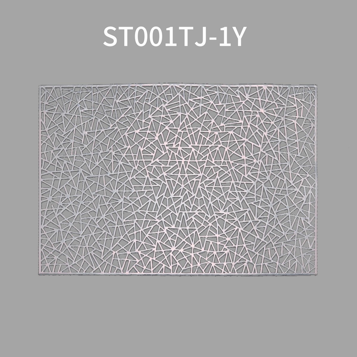Nordic, Japanese and European style PVC geometric gilded hollowed-out home dining plates, heat-insulating Western dining bowls, table coasters and placemats Specification image