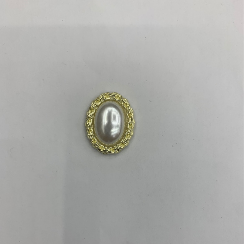 金色麻花边椭圆多款合金饰品配件人鱼姬马贝珍珠椭圆形镶嵌珍珠水钻花盘材料现货