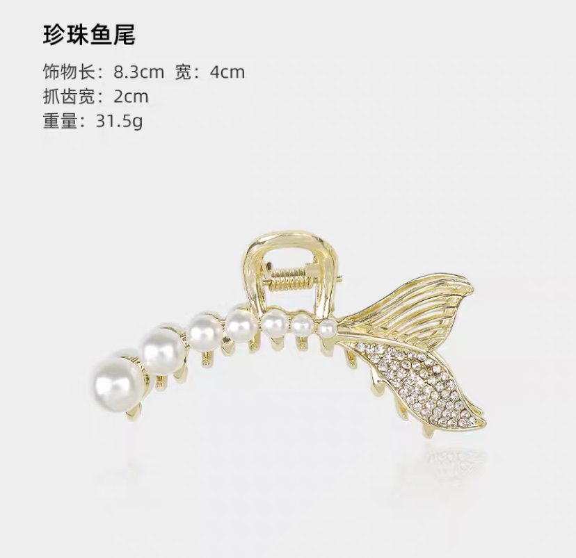Popular hair clips, headwear, large back clip, women's hair clip, new shark clip for autumn and winter Specification image