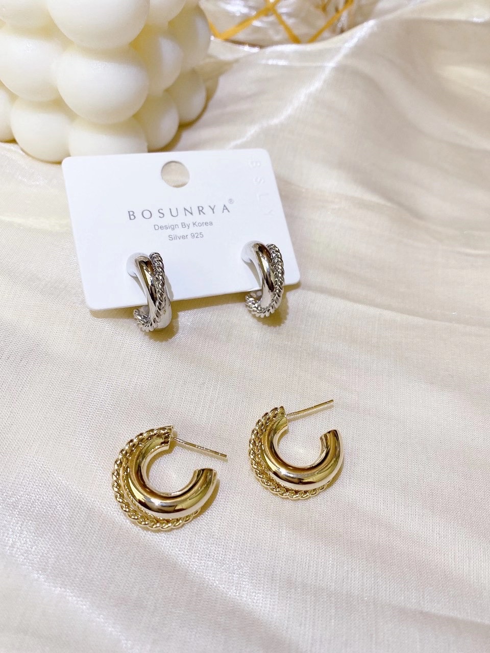 Korean version earrings details Picture