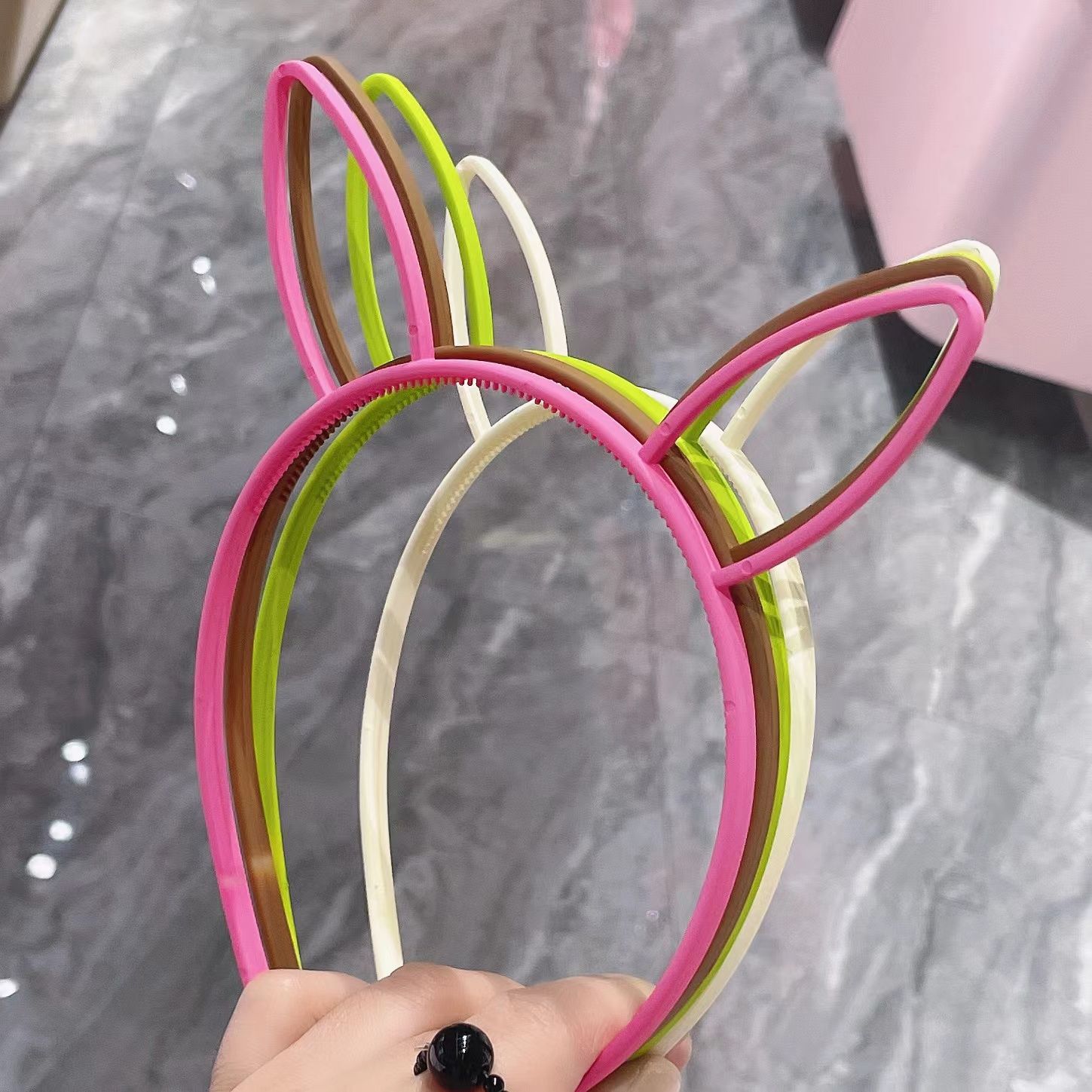 2022 Winter new children's three-dimensional headband, matte color fine hair band, candy color simple and versatile headband, women's hair band