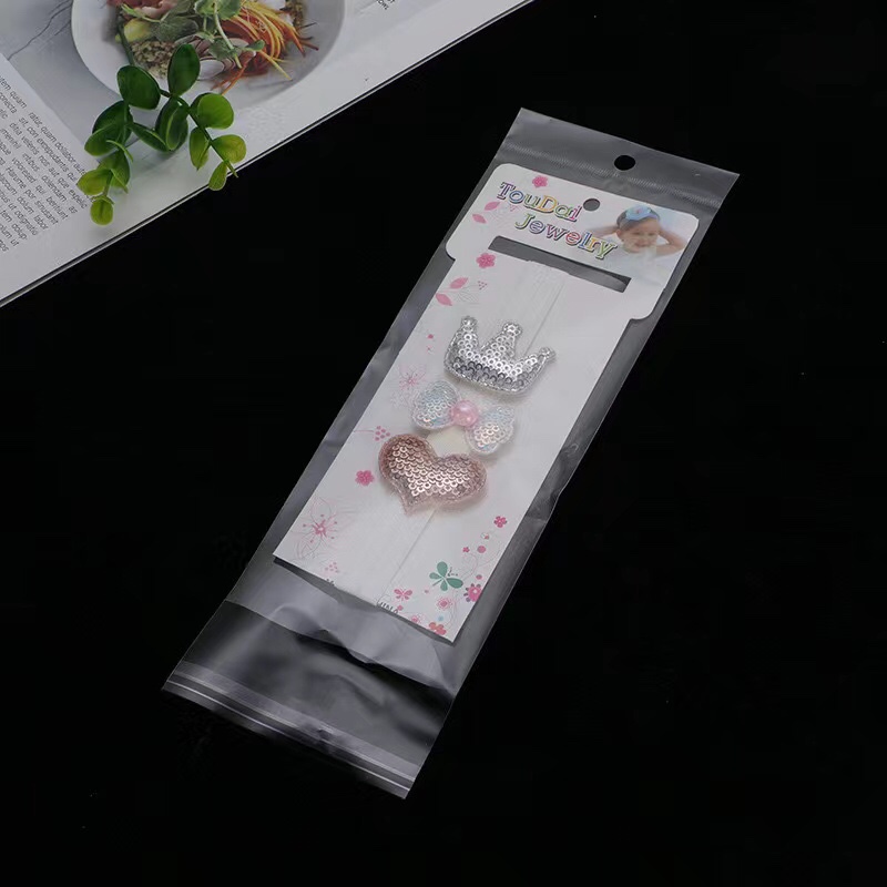 opp transparent card head bag 6*32 Application Scenario