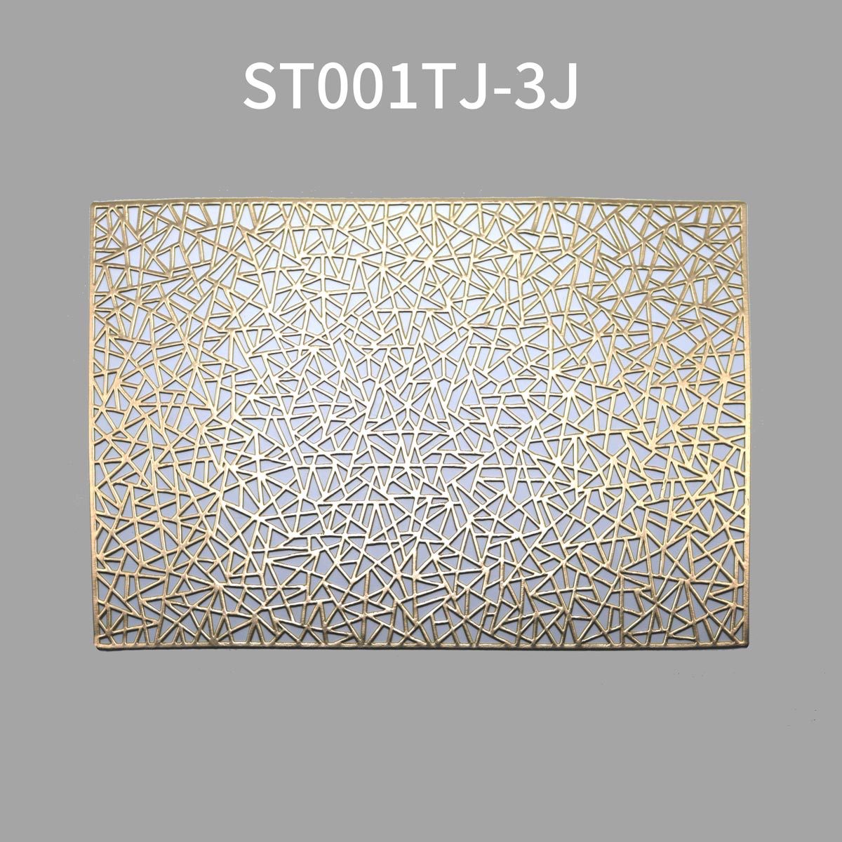 Nordic, Japanese and European style PVC geometric gilded hollowed-out home dining plates, heat-insulating Western dining bowls, table coasters and placemats Application Scenario
