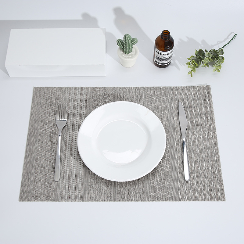 Heat insulation coasters, fresh Western restaurant table MATS, rectangular placemats and bowl MATS wholesale jacquard style details Picture