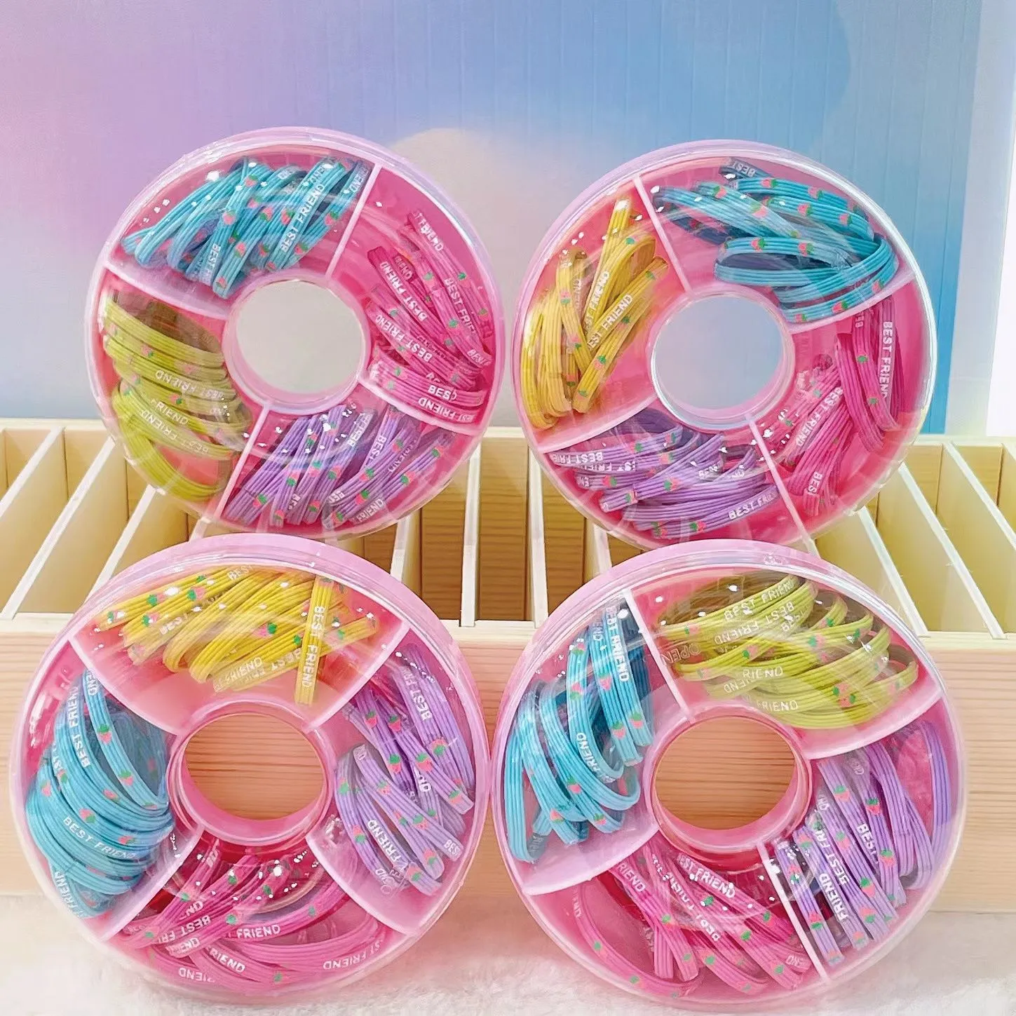 A classic and durable donut children's princess headband for the winter of 2022 detail image 2