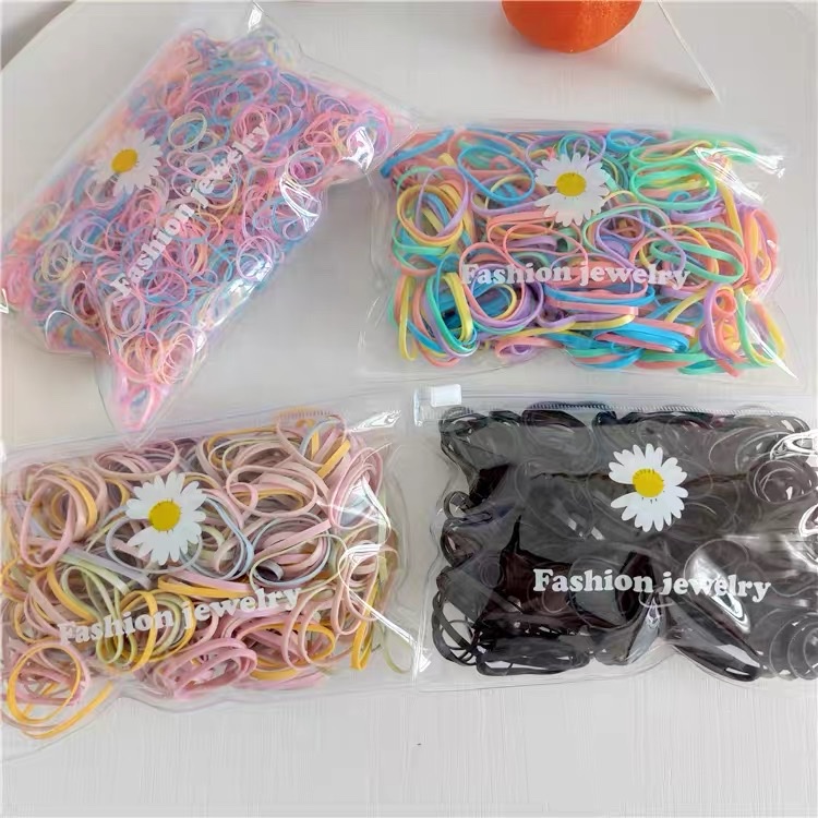 High-elasticity hair-non-damaging hair ties for Korean children, girls, babies, princesses, hair ties and rubber bands Item Picture