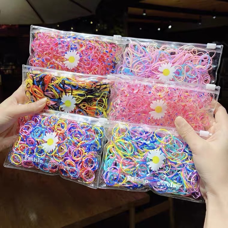 High-elasticity hair-non-damaging hair ties for Korean children, girls, babies, princesses, hair ties and rubber bands details Picture