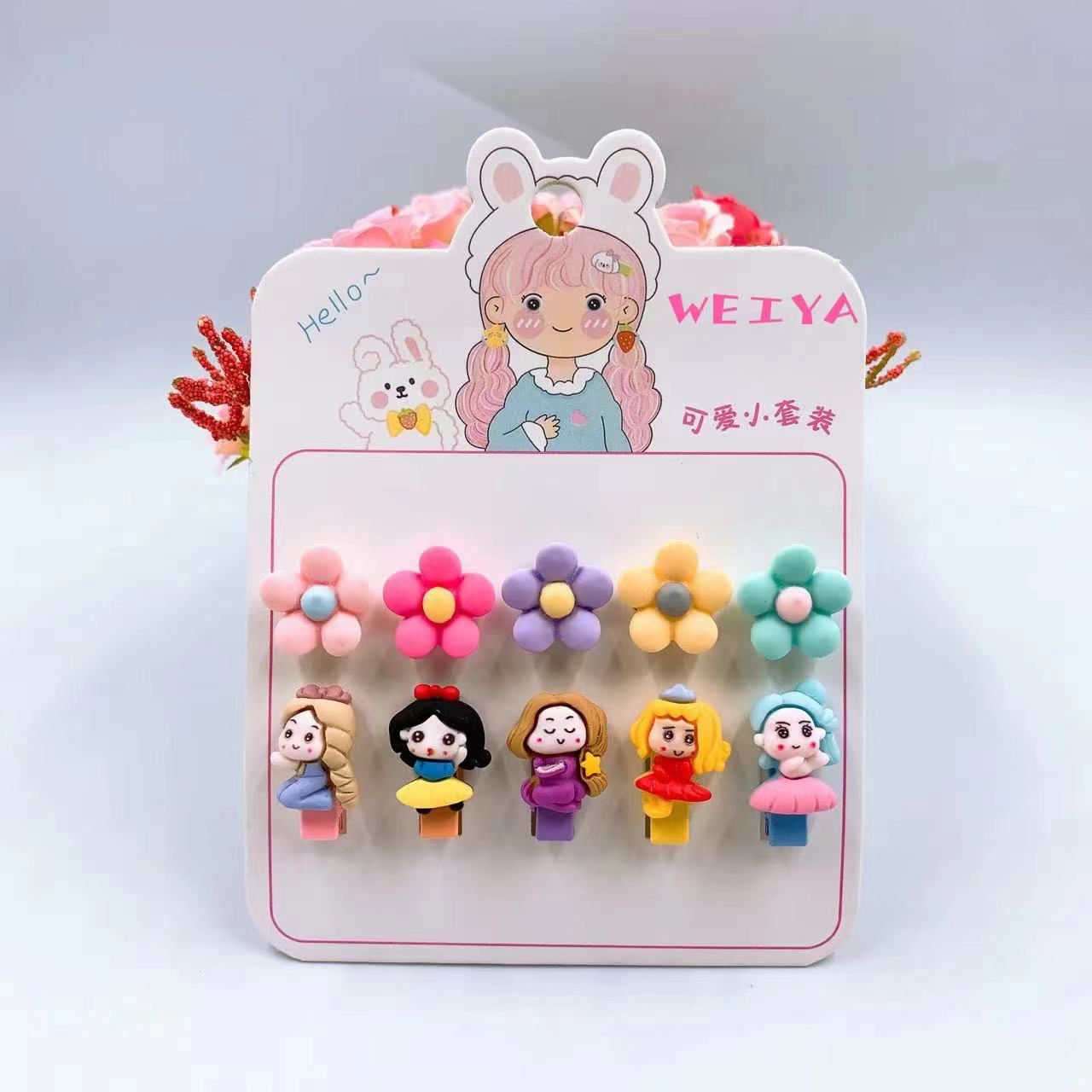 New children's cartoon fashion leather band hair clip from Weiya Accessories