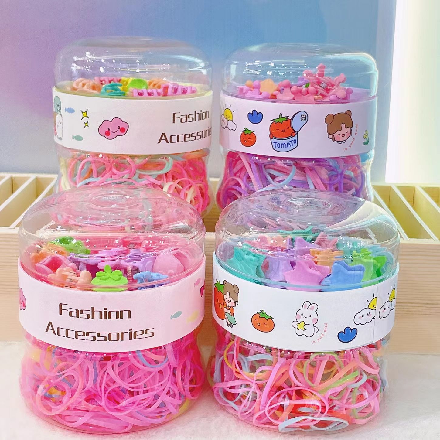 Children's rubber bands, little ones won't hurt hair, girls' rubber bands, hair clips, girls' hair clips, hair accessories, hair ties