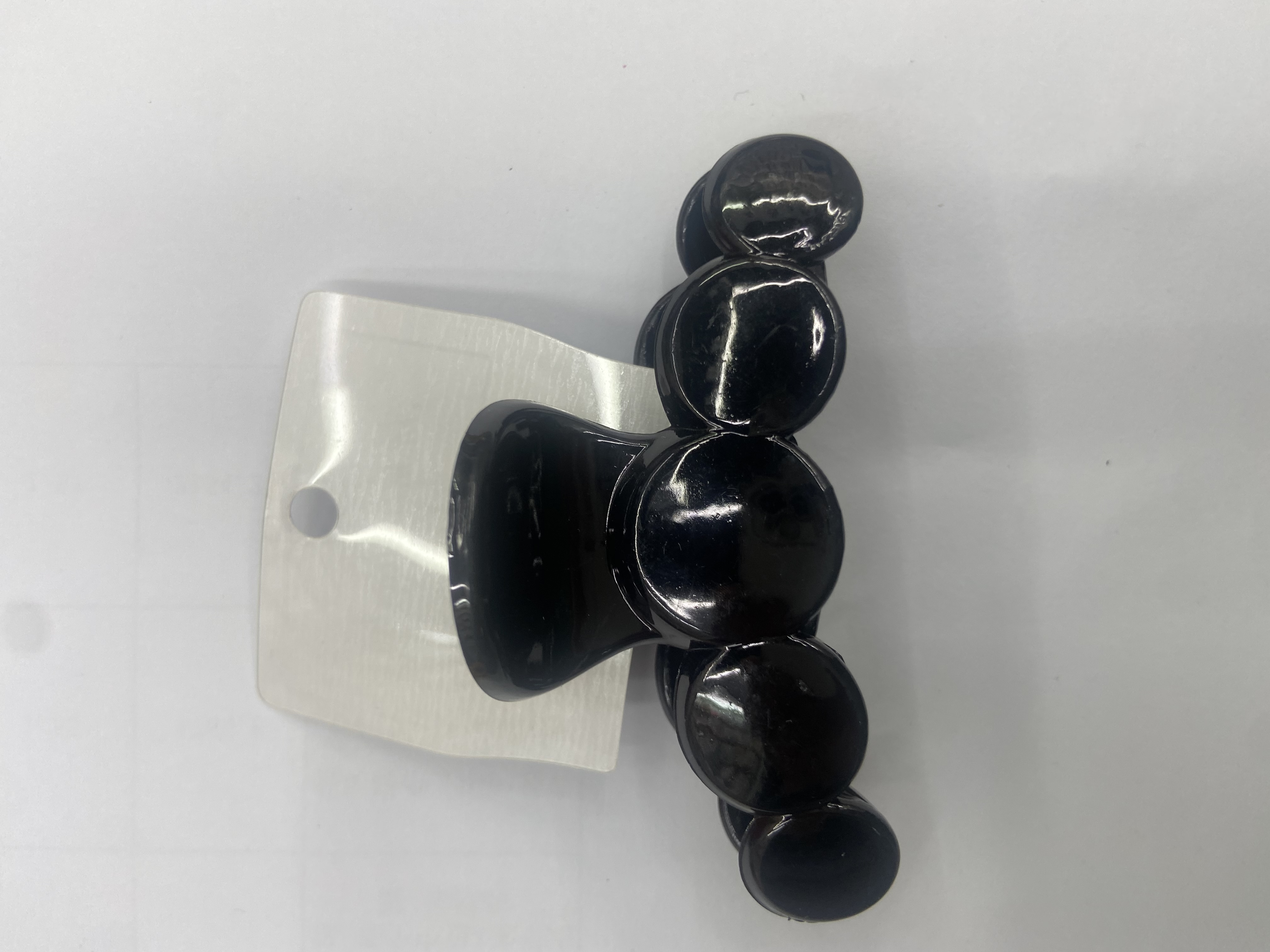 The latest Pc plastic ring-shaped plastic clip, ponytail clip, leather lacquer hair clip, Hua Hin accessories 125 details Picture