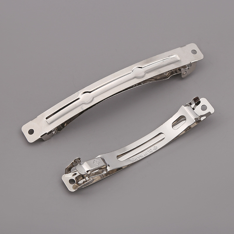 Two steel clamps