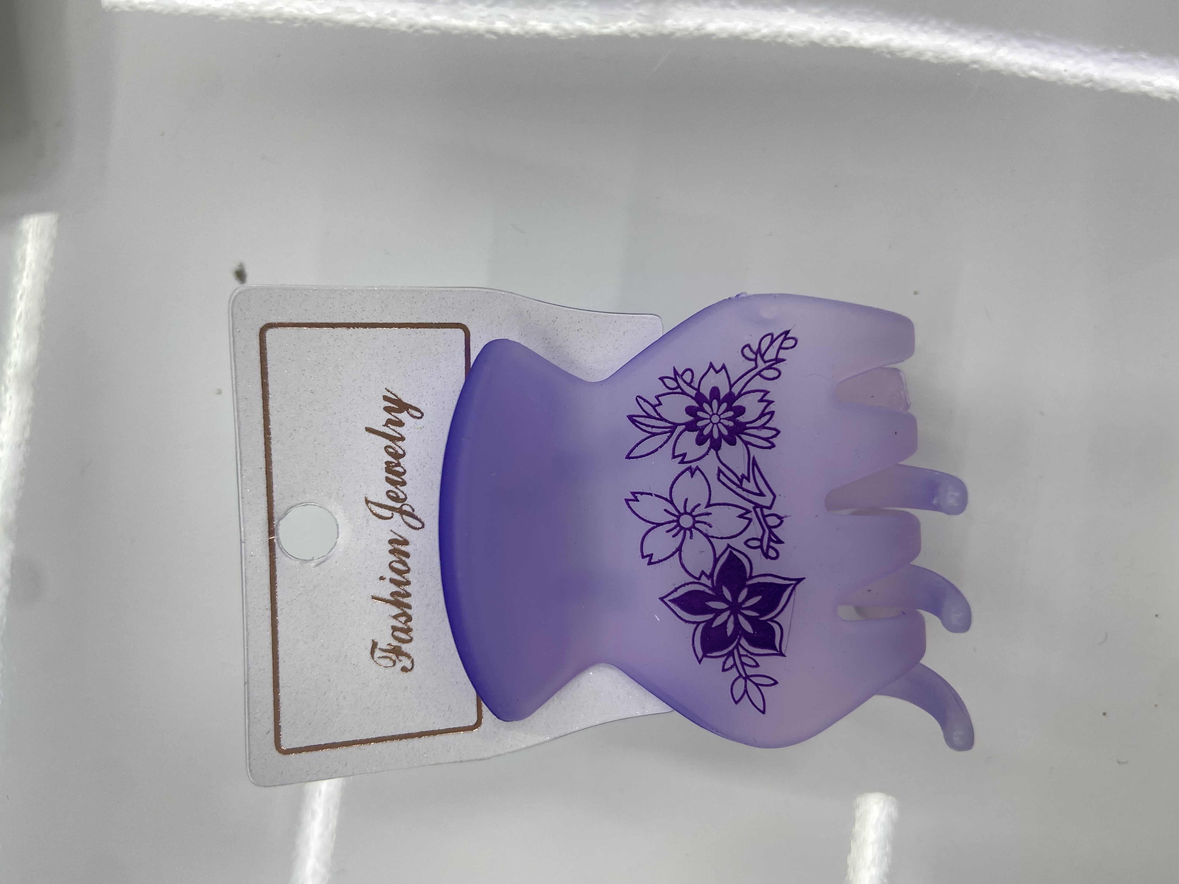 The latest Pc plastic ring-shaped plastic clip, ponytail clip, leather lacquer hair clip, Hua Hin accessories 125 Item Picture