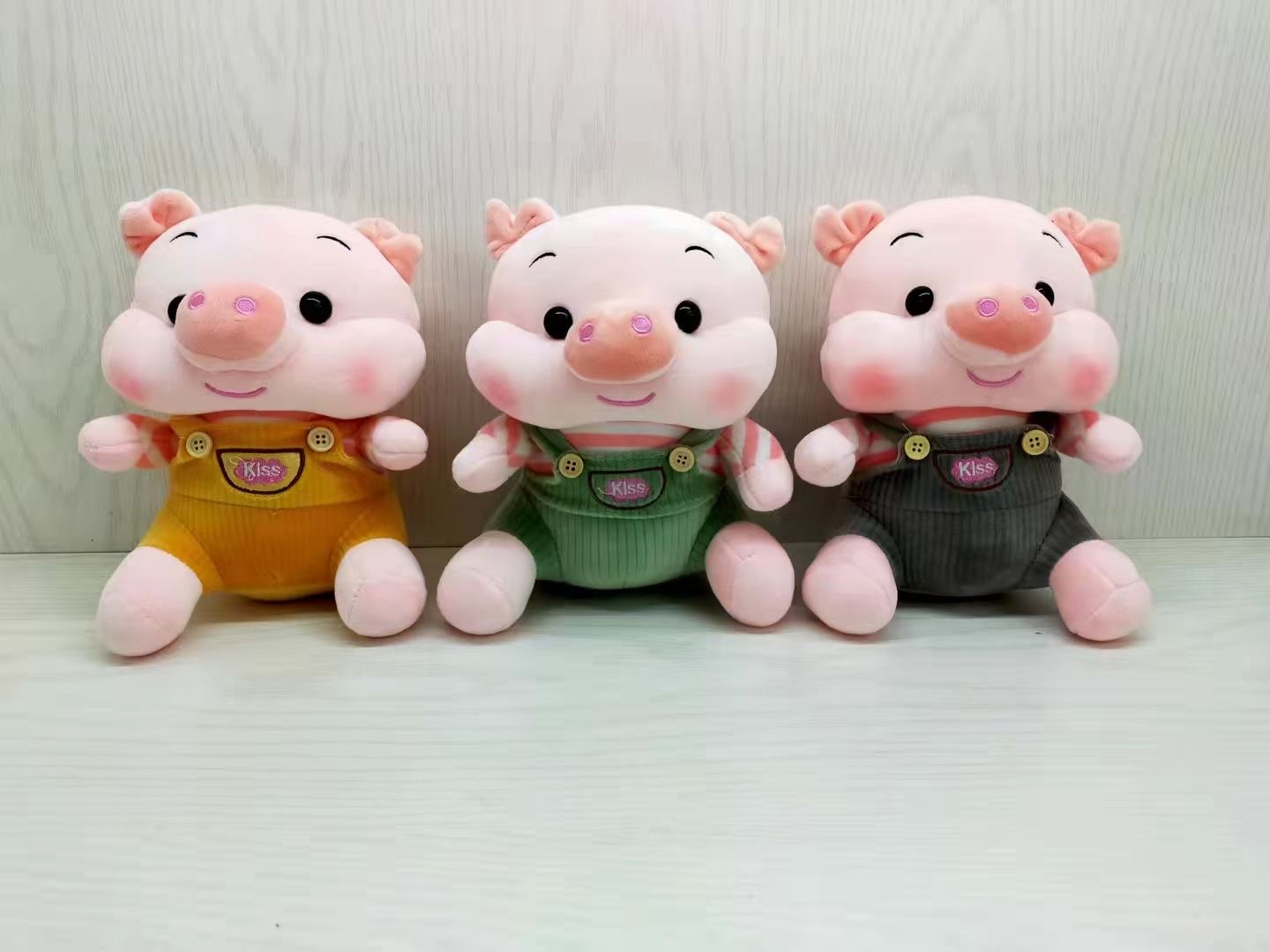 A wonderful plush toy with a pig on its back