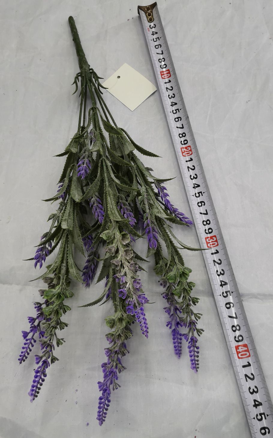 Simulated 7-head lavender green plant and aquatic plant engineering flowers details Picture