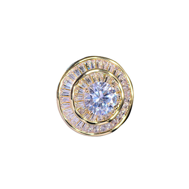 0 New Korean-style fashionable round retro small collar pin, personalized and simple small accessory, personalized and simple in stock, new small size 003 Personalized and simple clothing decoration, trendy, fun and elegant for both men and women Application Scenario