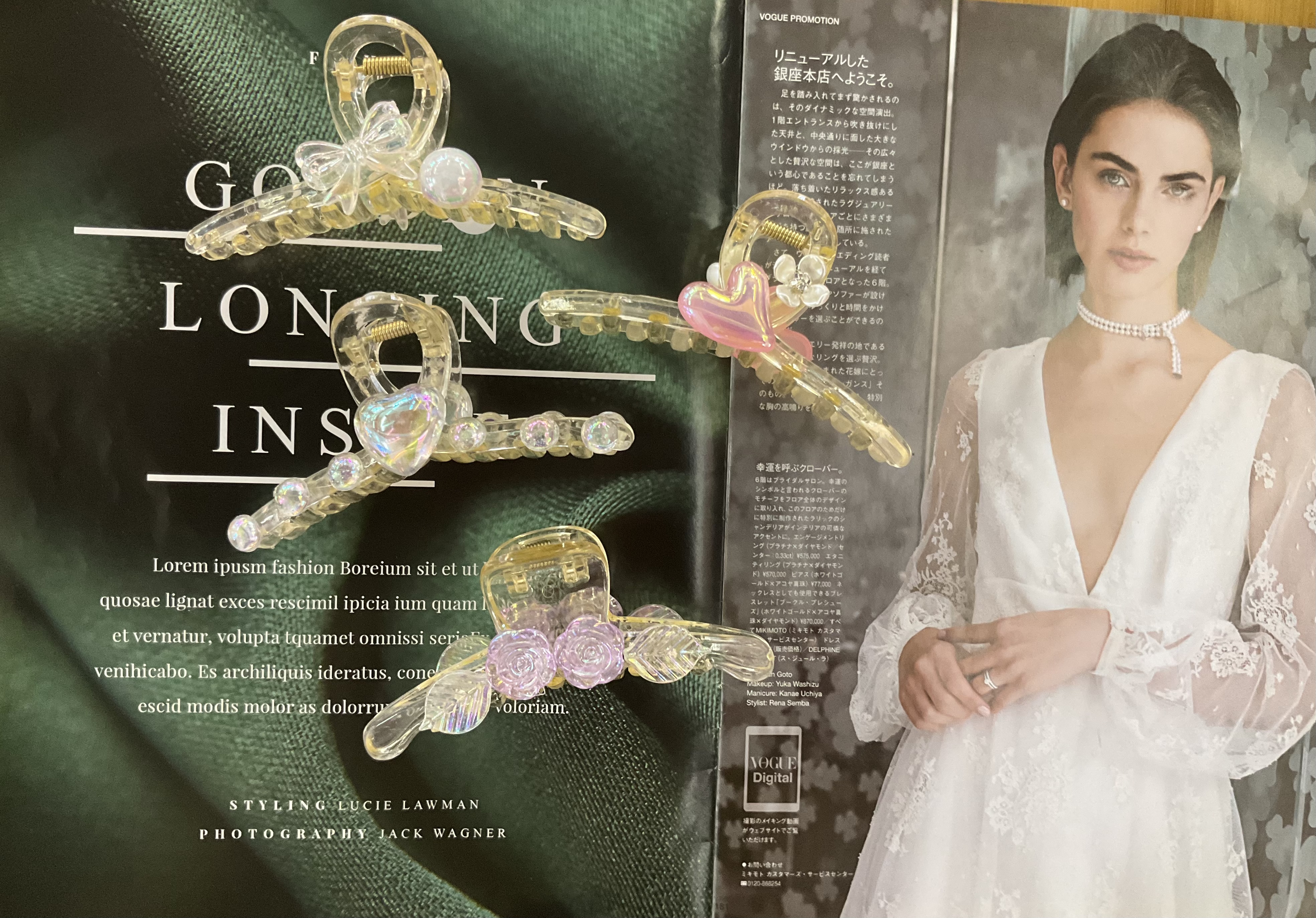 Transparent flower claw clamp