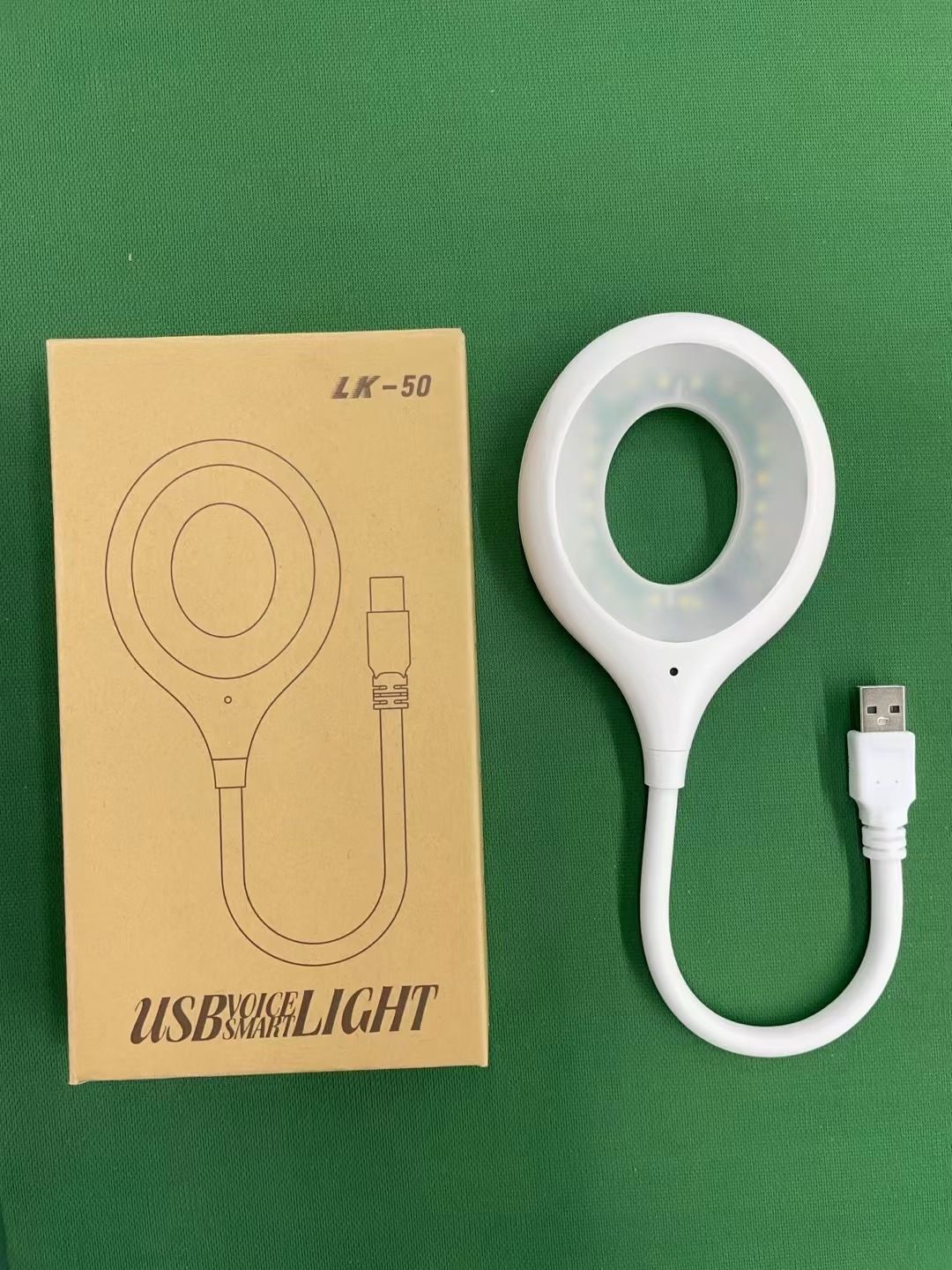 中文版智能语音小夜灯 创意语音灯USB智能声控灯 语音控制小夜灯 