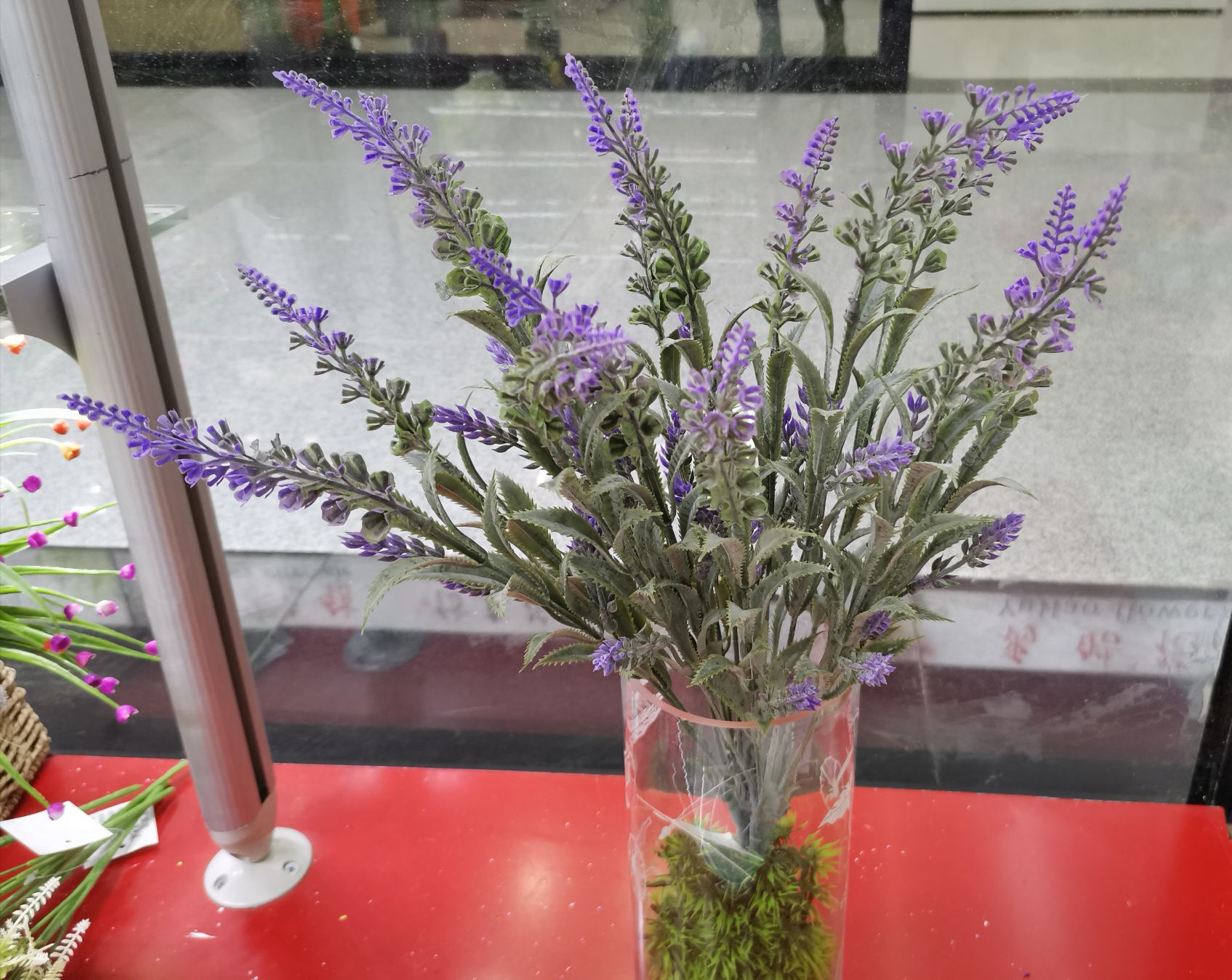 Simulated 7-head lavender green plant and aquatic plant engineering flowers Specification image