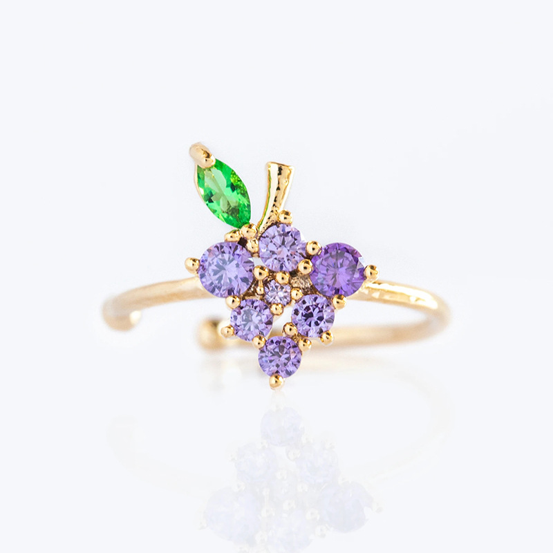 A popular cross-border jewelry item from Europe and America on Instagram, featuring colorful zirconium cherries, peaches, tropical fruits, and gold-plated ear bone clips for women Application Scenario